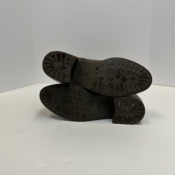 Cole Haan Brown Leather & Suede Knee-High Boots - Size 7 - Picture 3 of 10